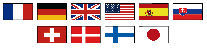 distribution cuivre monde drapeaux